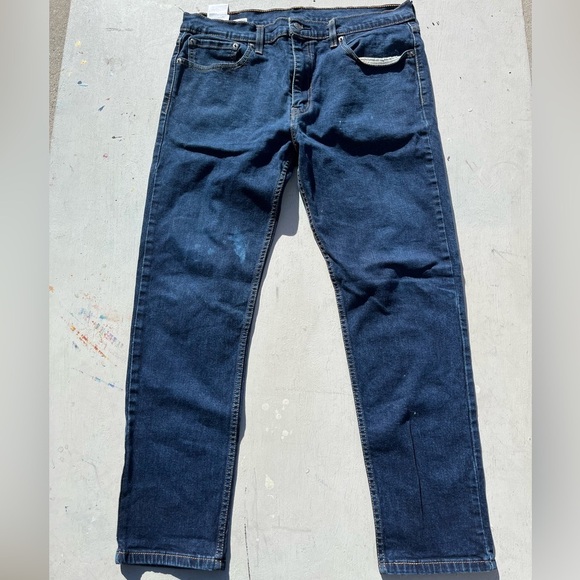 Men’s Levi’s 502 Jeans Blue Straight Leg 36x32 Icon Denim Athletic Stretch Slim - Picture 2 of 13